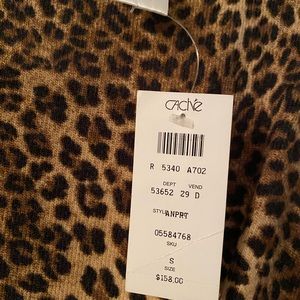 Leopard print sweater dress